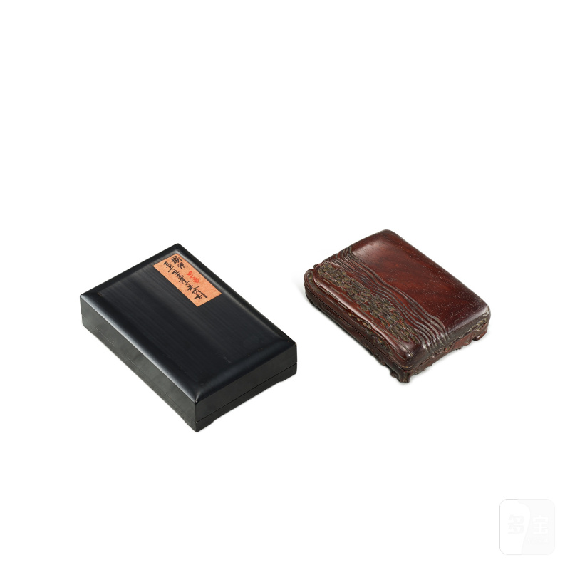 Two inscribed duan inkstones, Qing dynasty | 清 端硯兩件 - 图4